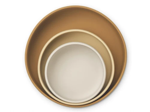 Liewood safari multi mix skåle Audrey silikone (3-pack)